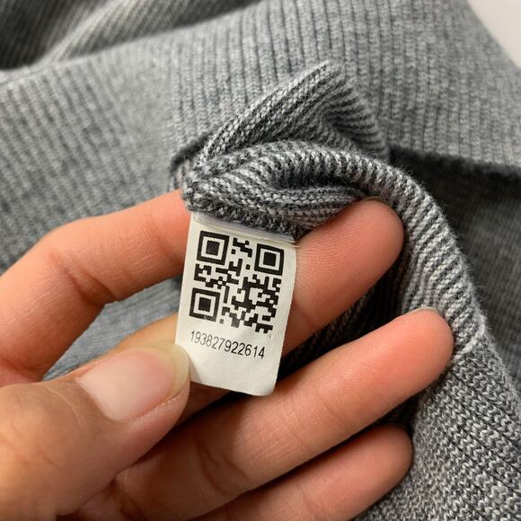 Bonobos Sweater Mens L Large Grey SLIM Fit Crew Neck Cotton Blend Knit Pullover - Picture 6 of 10